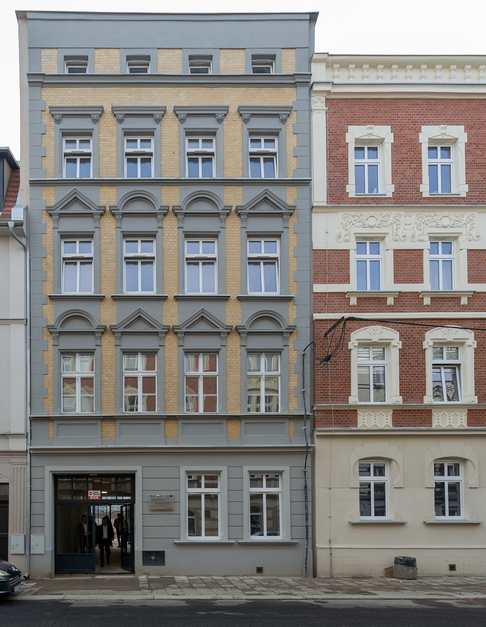 Elewacja fronotwa kaminicy przy ul. Piłsudskiego 38