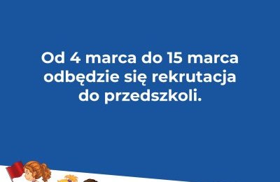 Rekrutacja do przedszkoli miejskich
