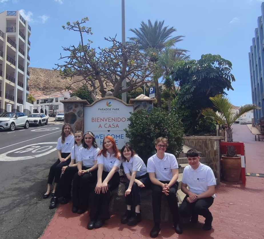 Uczniowie Zespołu Szkół Gastronomiczno - Hotelarskich w Hiszpanii