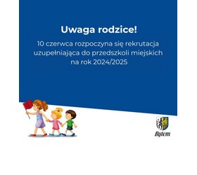 Rekrutacja uzupełniająca do przedszkoli miejskic