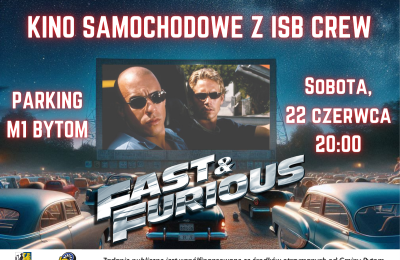 W sobotę, 22 czerwca Kino Samochodowe z ISB Crew