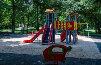 Plac zabaw w Parku Łagiewnickim po remoncie