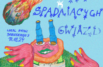 Grafika informacyjna dotycząca Nocy Spadających Gwiazd