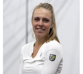 Magdalena Fręch w finale turnieju WTA 250 w Pradz