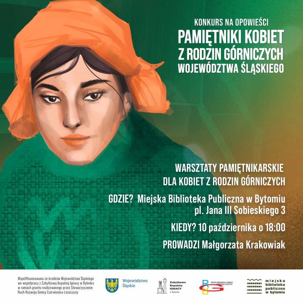Plakat - warsztaty pamiętnikarskie