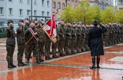 Uroczysta przysięga żołnierzy 34. Śląskiego D