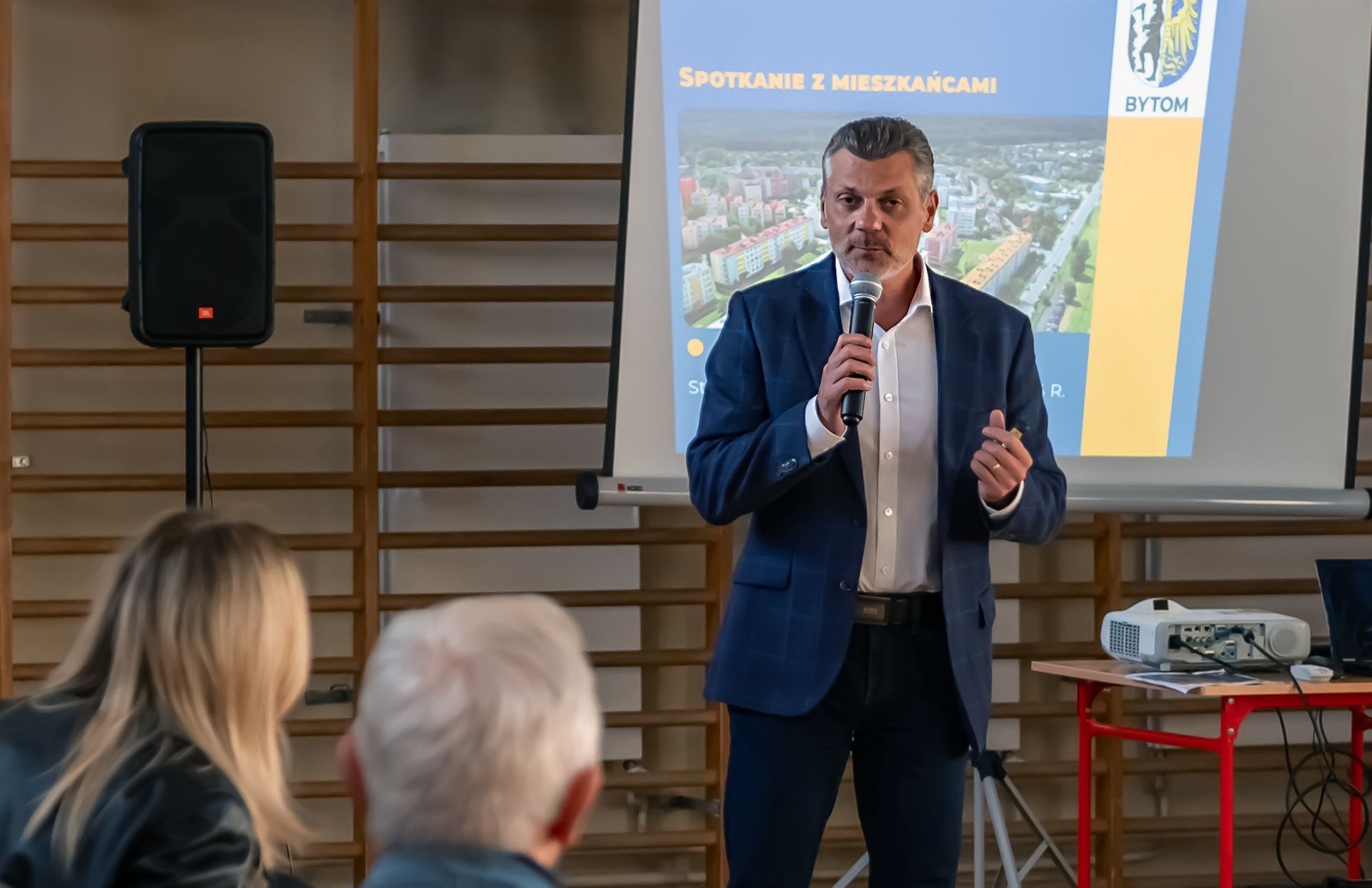 Prezydent Bytomia mówił także o najważniejszych inwestycjach zrealizowanych w dzielnicach Stroszek i os. Ziętka