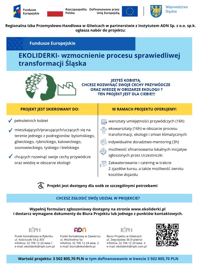 Plakat z informacją dotyczącą projektu