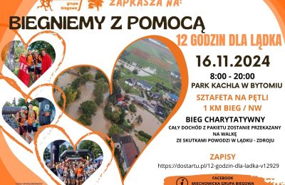 Biegniemy z pomocą – 12 godzin dla Lądka-Zdroj