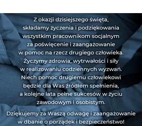 Życzenia z okazji Dnia Pracownika Socjalnego
