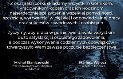 Życzenia z okazji Barbórki 