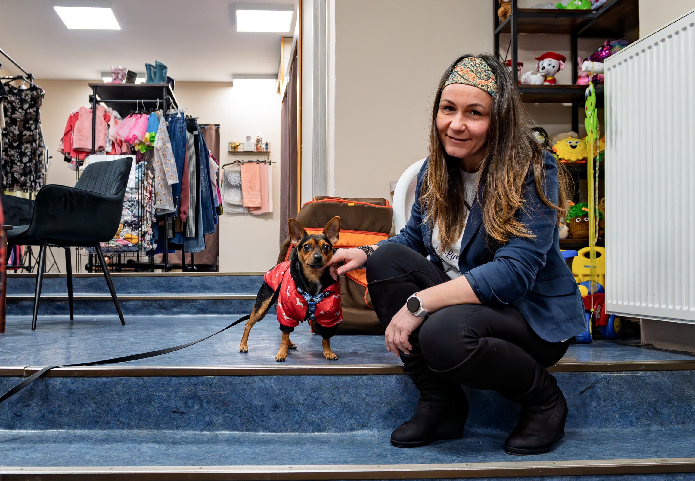 Katarzyna Gwóźdź, założycielka charity shopu  Fundacji Dom Psiego Seniora La Luna