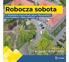 Robocza sobota w wydziałach Komunikacji, Spraw O