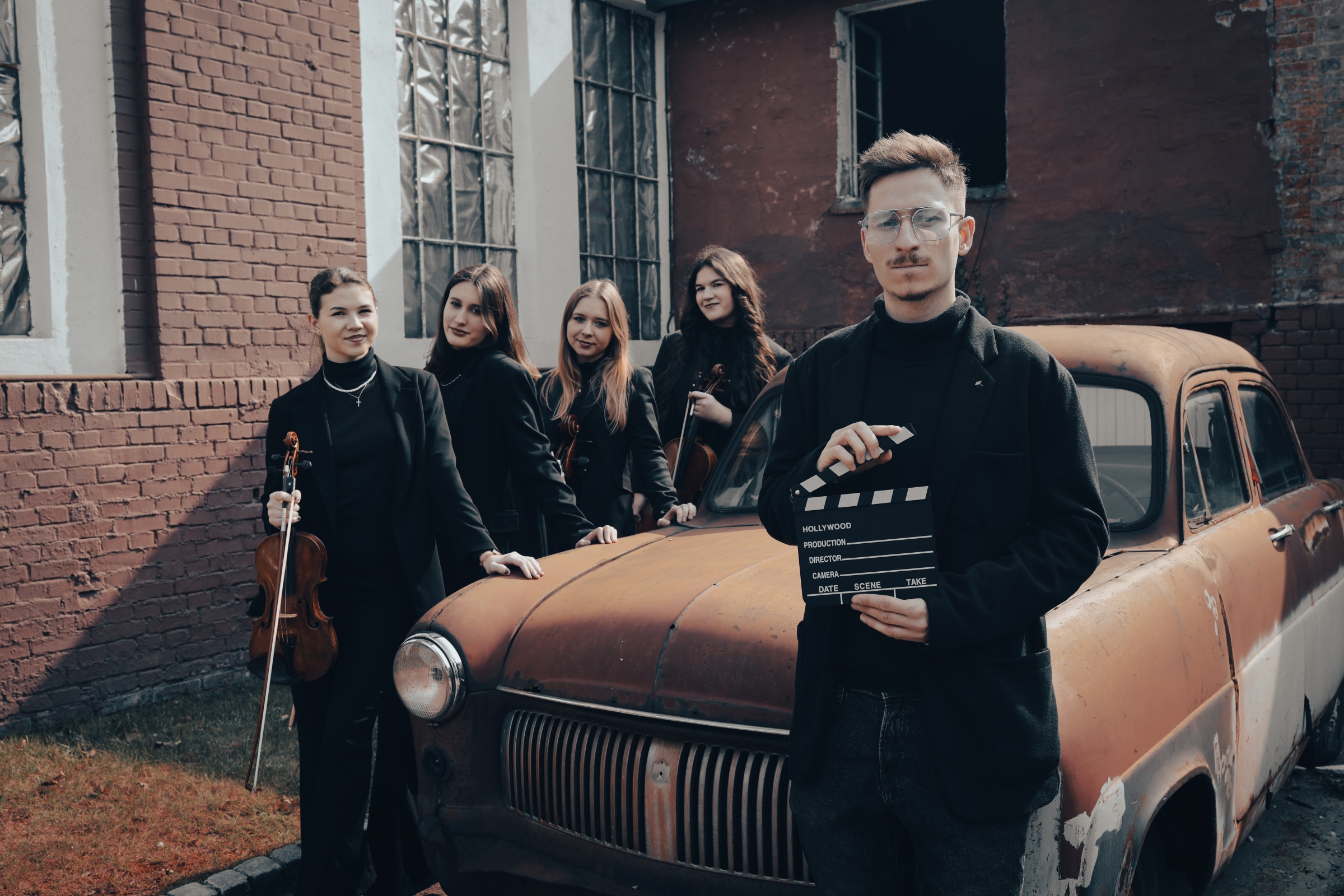 Karol Jopert i Grazioso String Quartet, fot. Betty Kirsche Foto