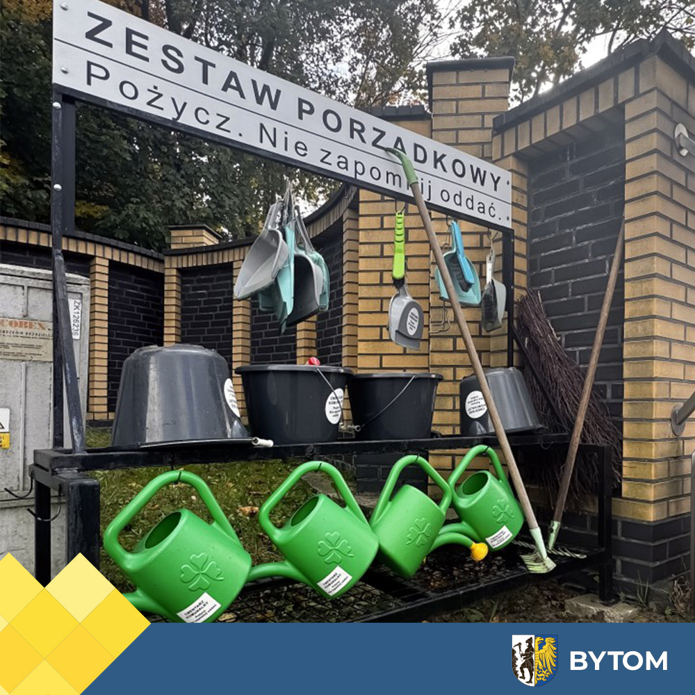 Zestawy do sprzątania na cmentarzu komunalnym przy ul. Kwiatowej 