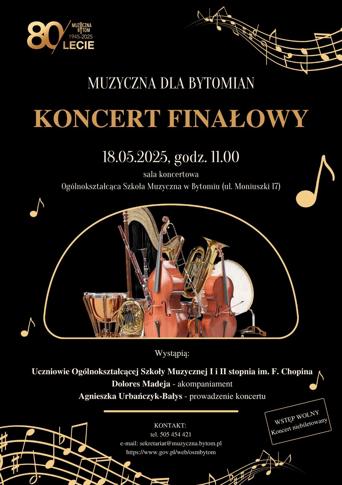 Przed nami wyjątkowy koncert finałowy w ramach projektu Muzyczna dla Bytomian