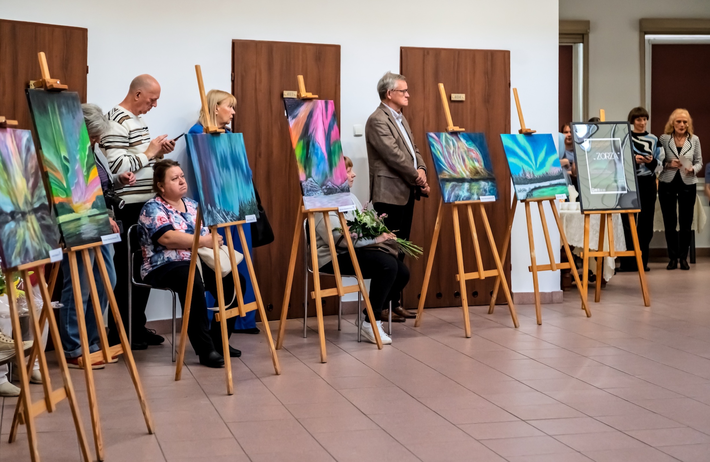 Wernisaż wystawy malarskiej w Galerii Rotunda