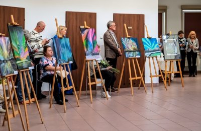 Północne blaski na obrazach