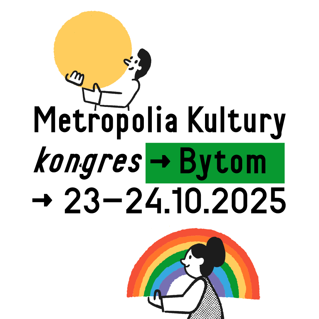 Plakat: Zapowiedź Kongresu Kultury w Bytomiu
