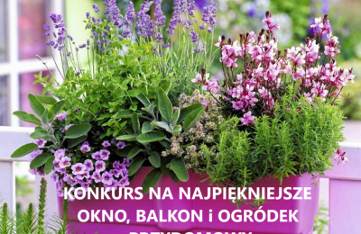 Konkurs na najładniejsze okno, balkon i ogródek 