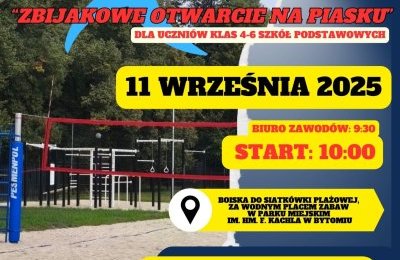 Otwarcie na piasku w Parku Miejskim  