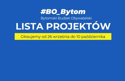 BO Bytom: lista projektów, które powalczą o gł