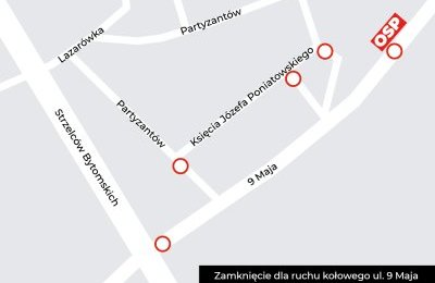 Uwaga kierowcy! Utrudnienia drogowe na ul. 9 Maja 