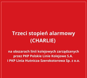 Wprowadzono stopnie alarmowe na terytorium całego