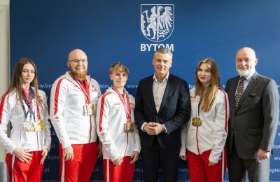 Prezydent złożył gratulacje bytomskim karatekom