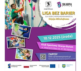 Liga bez barier. Wspinaczka dla osób z niepełnos