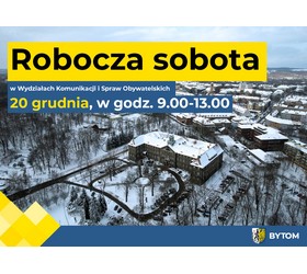 Robocza sobota w wydziałach: Komunikacji oraz Spr
