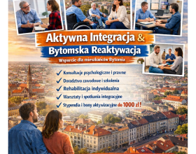 Plakat informacyjny dotyczący projektu 