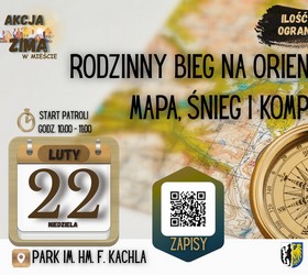 „Mapa, śnieg i kompas” – rodzinny bieg na o