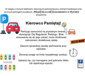 Parkując samochód na prywatnym terenie, obowiąz