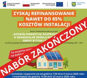 Miasto zakończyło nabór uzupełniający do OZE 