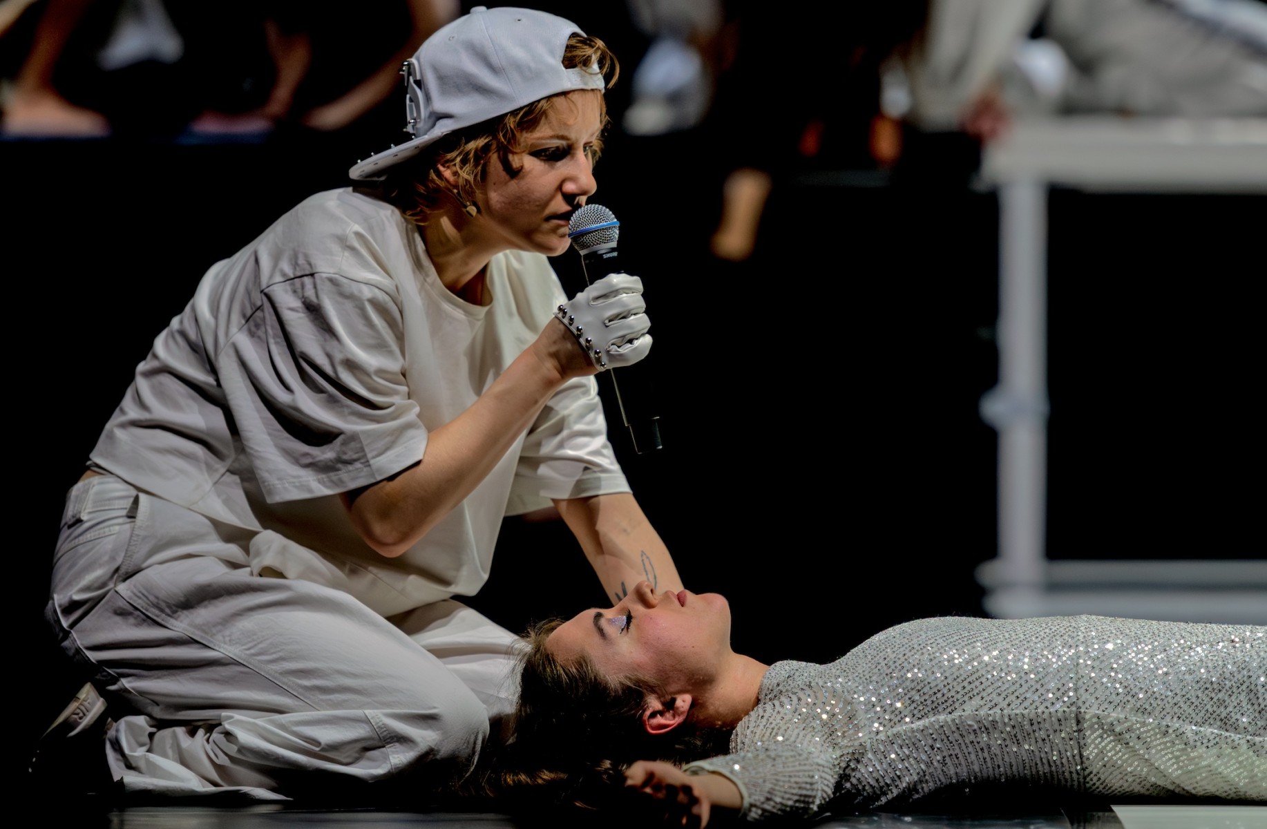 Zuzanna Meyer w Roli Dionizosa w "Bachantkach" Zuzanna Meyer w "Bachantkach"