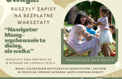 Jaspis zaprasza na warsztaty dla mam