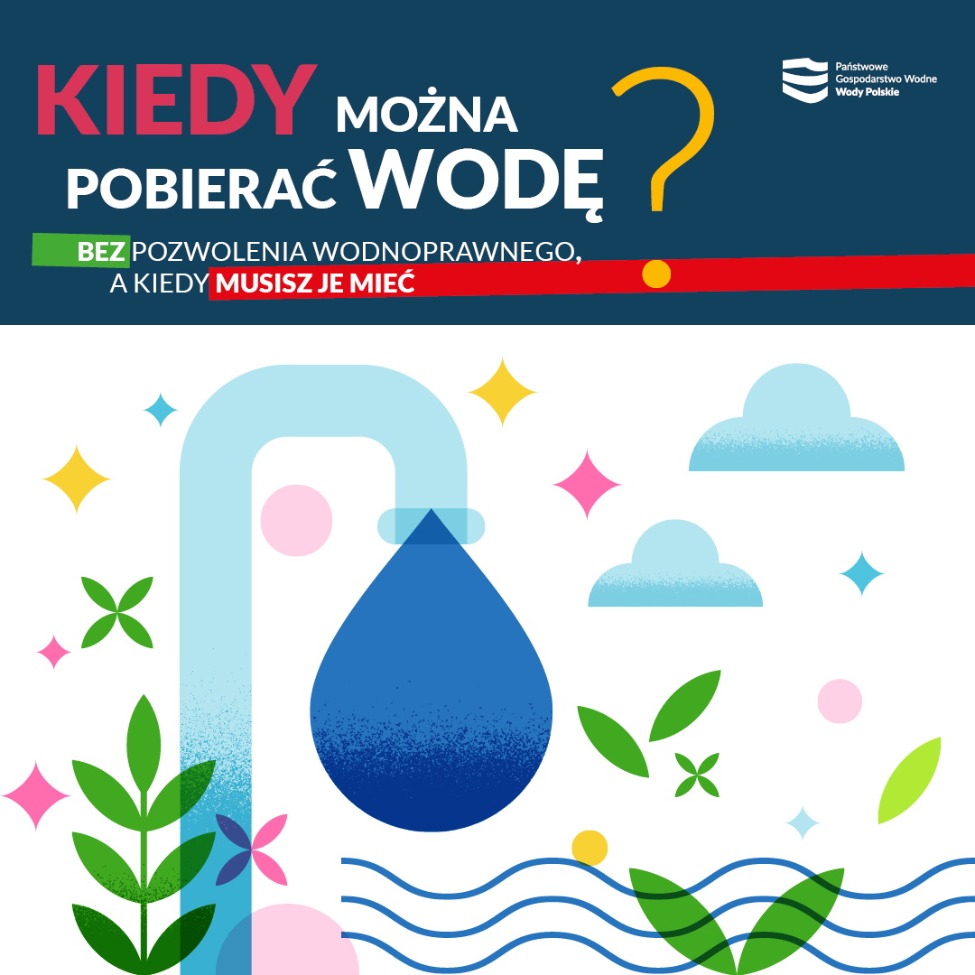 Plakat promujący akcję Pobór Wód