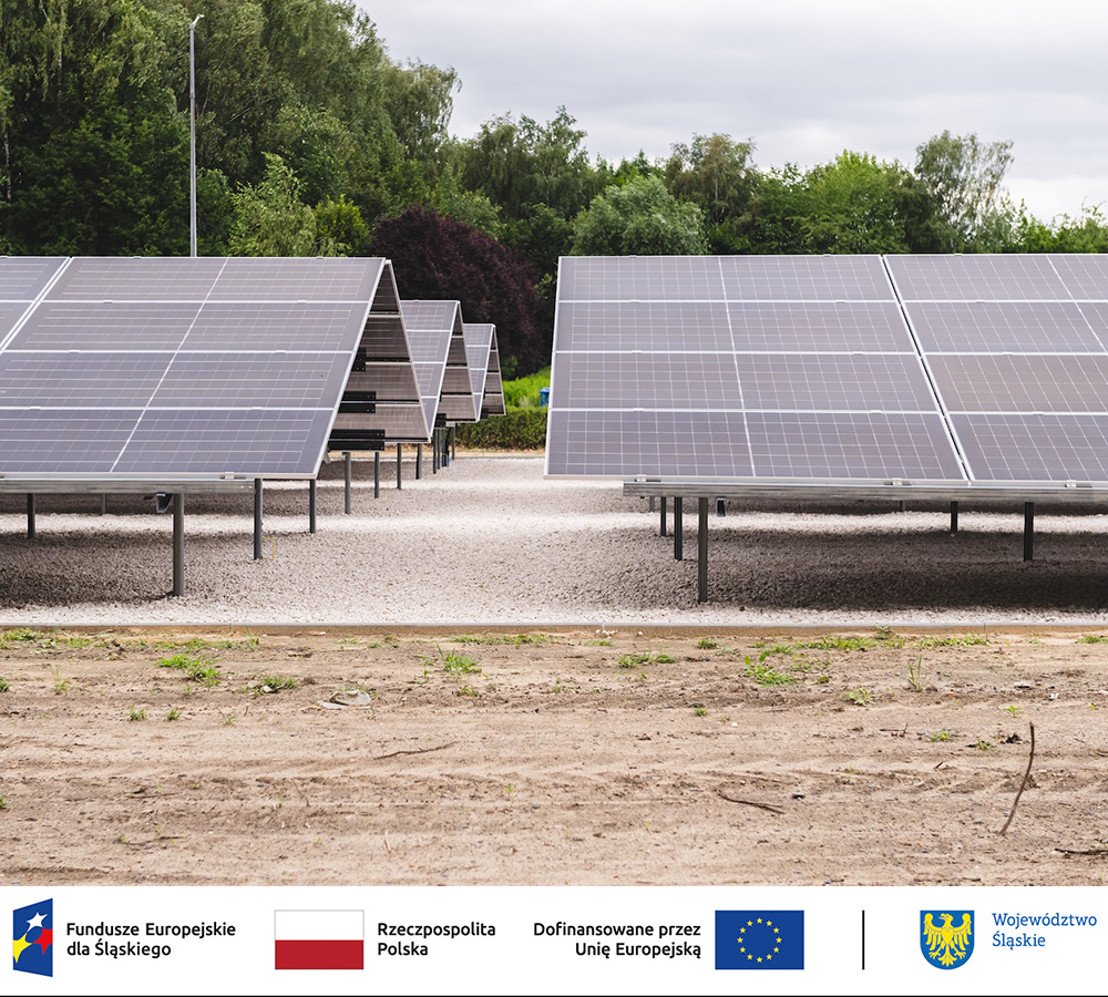 Na terenie Oczyszczalni Ścieków Centralna powstała już nowa farma fotowoltaiczna Na terenie Oczyszczalni Ścieków Centralna powstała już nowa farma fotowoltaiczna
