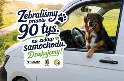 Prawie 90 tys. zł na zakup samochodu dla schronis