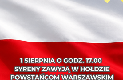 1 sierpnia syreny zawyją na cześć powstańców