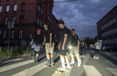 Nocny przejazd ulicami Bytomia