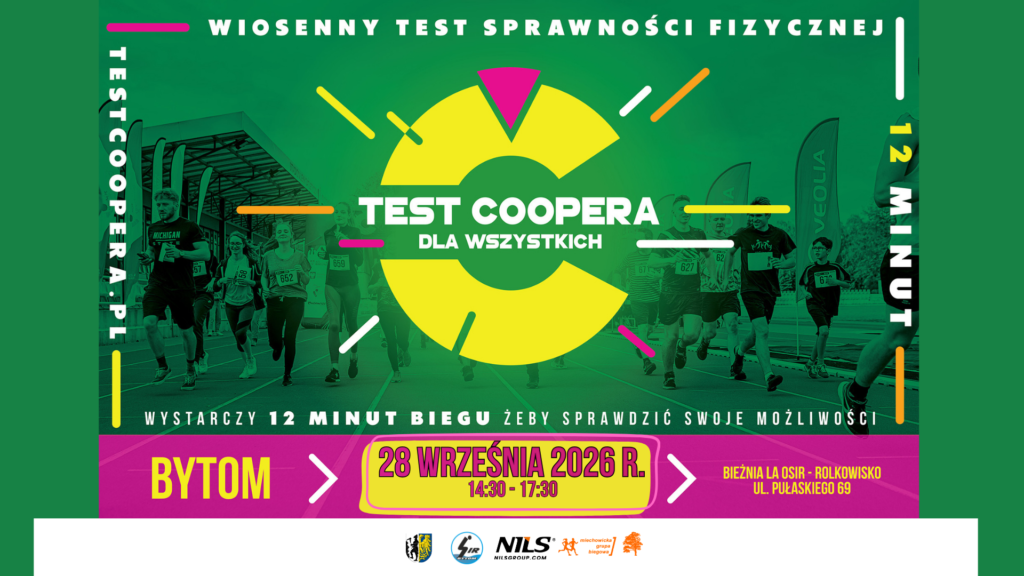 Plakat promujący Test Coopera