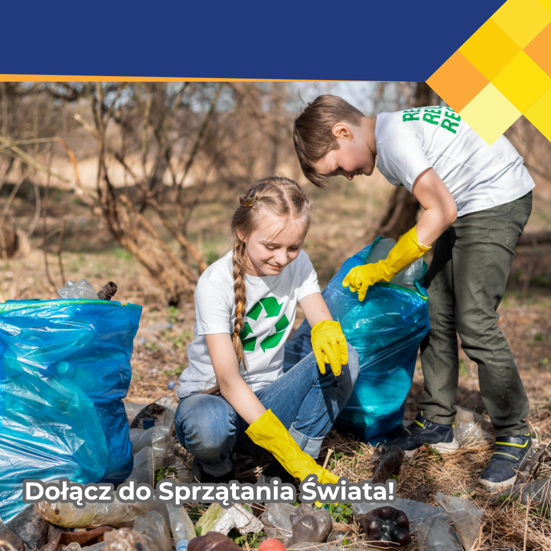 Do udziału w akcji Sprzątania Świata zaproszone zostały bytomskie szkoły i przedszkola Grafika informująca o wydarzeniu