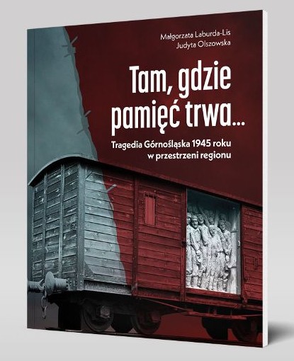 Plakat zapowiadający spotkanie z autorkami książki „Tam, gdzie pamięć trwa… Tragedia Górnośląska 1945 roku