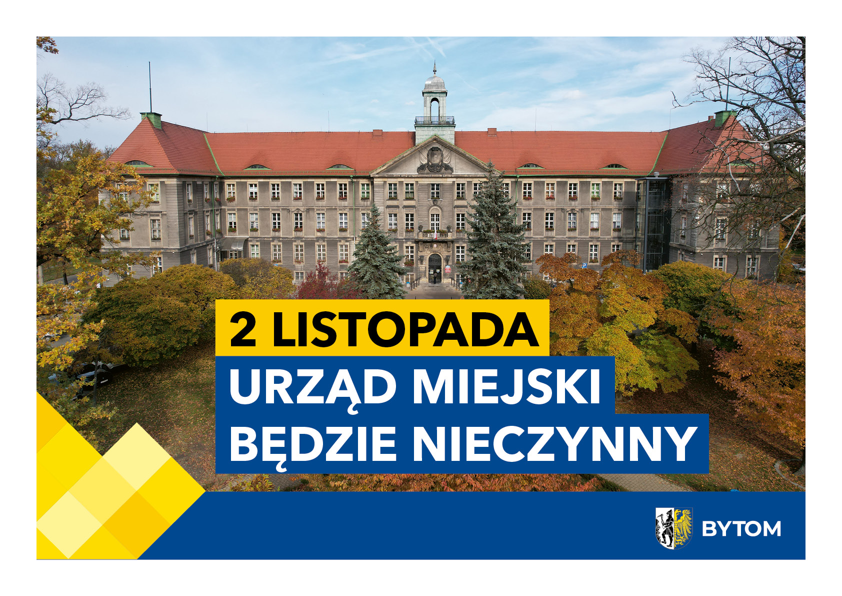 Urząd Miejski i Urząd Stanu Cywilnego będą nieczynne 2 listopada