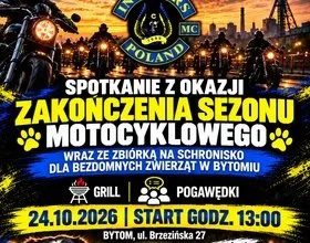 Motocykliści zakończą sezon i pomogą zwierzęt