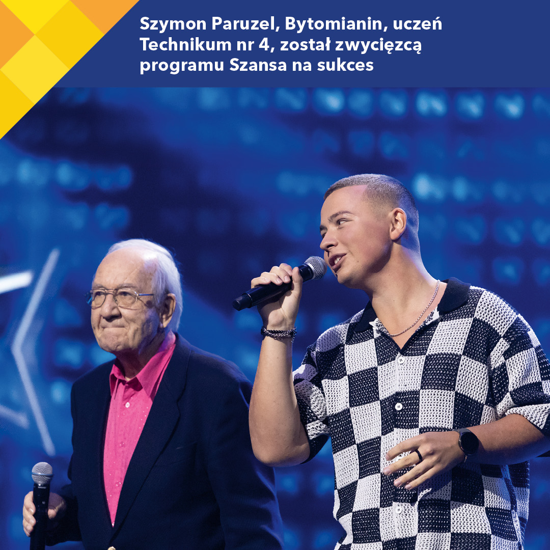 Szymon Paruzel, Bytomianin, uczeń Technikum nr 4, został zwycięzcą programu Szansa na sukces