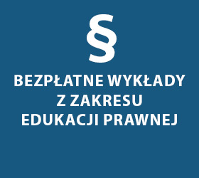 Piktogram Bezpłatne wykłady w ramach edukacji prawnej