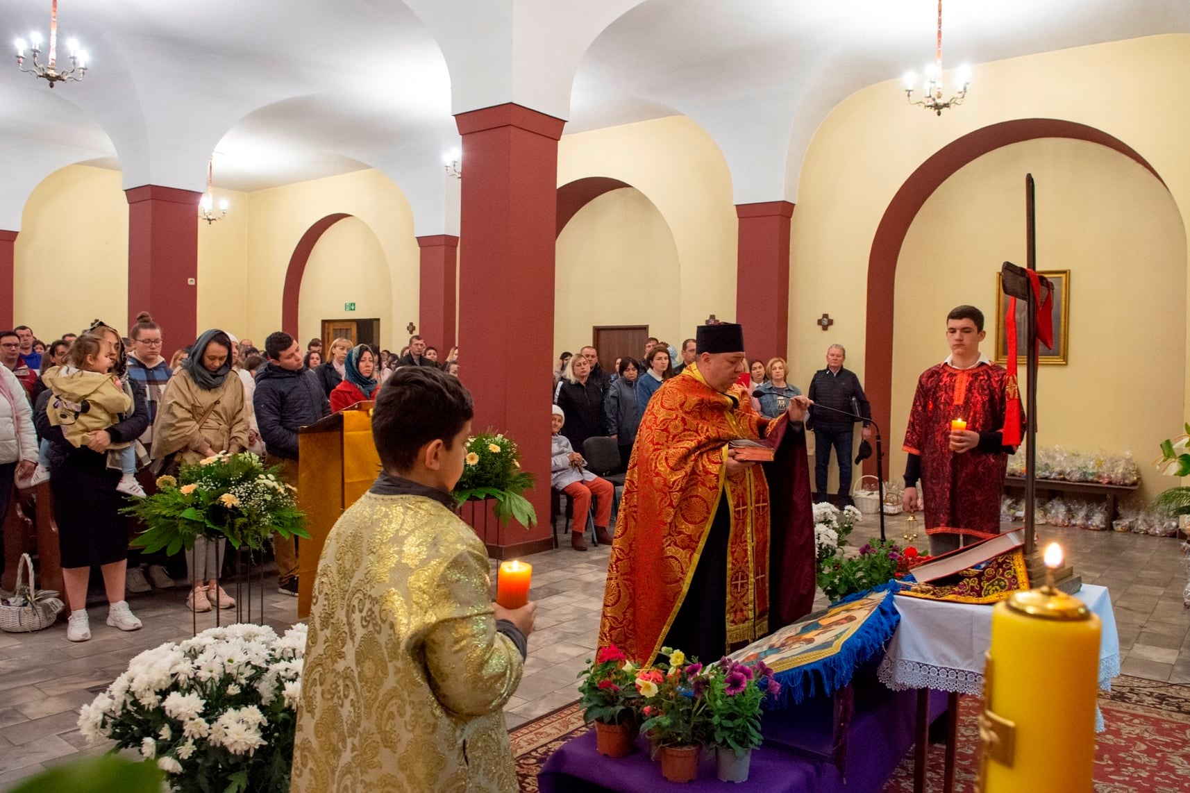Nabożeństwo w kościele 
